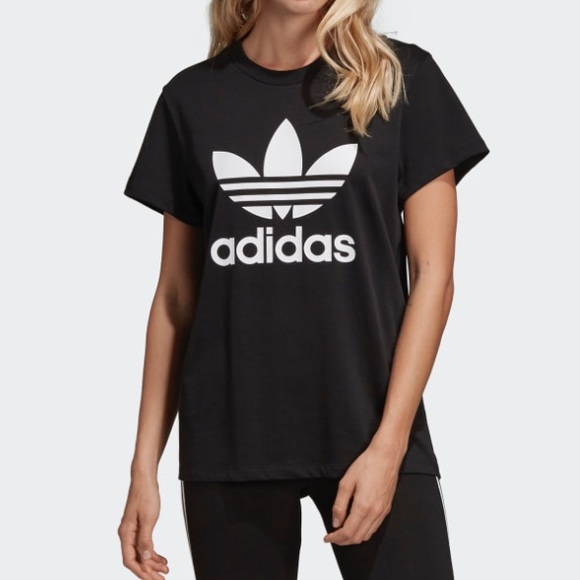adidas boyfriend trefoil tee